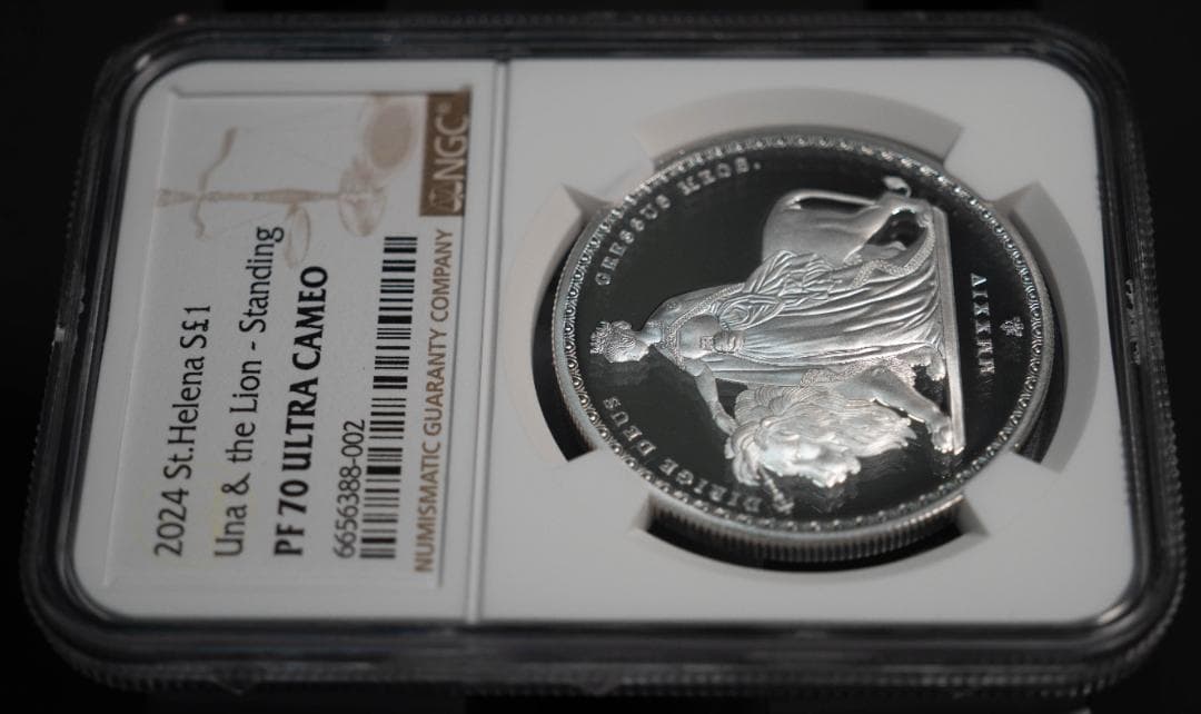 2024 ウナとライオン 1オンス 銀貨 NGC PF70UC セントヘレナ