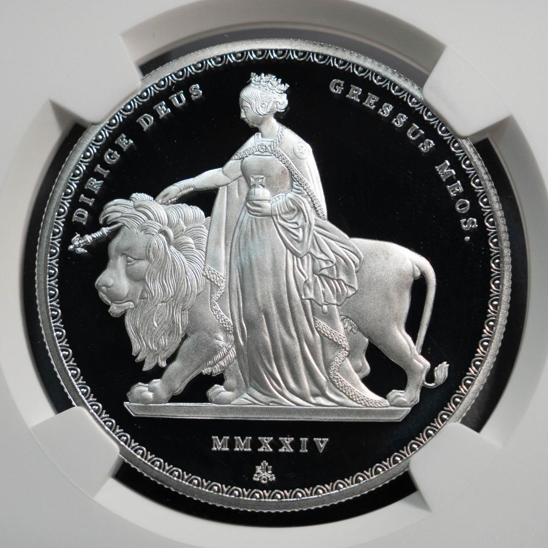 2024 ウナとライオン 1オンス 銀貨 NGC PF70UC セントヘレナ