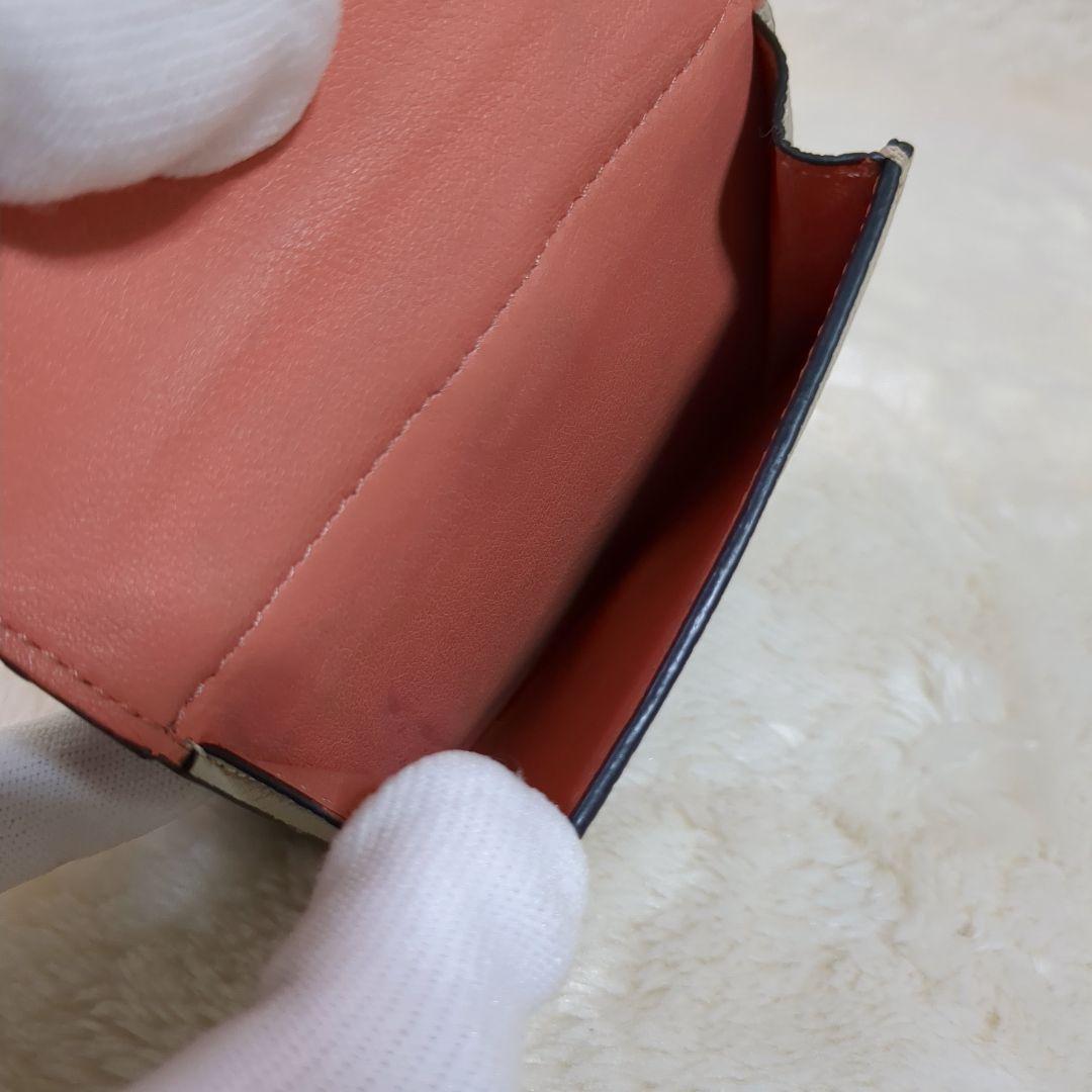 極美品︎✨ロエベ アナグラム トライフォールド 三つ折り財布