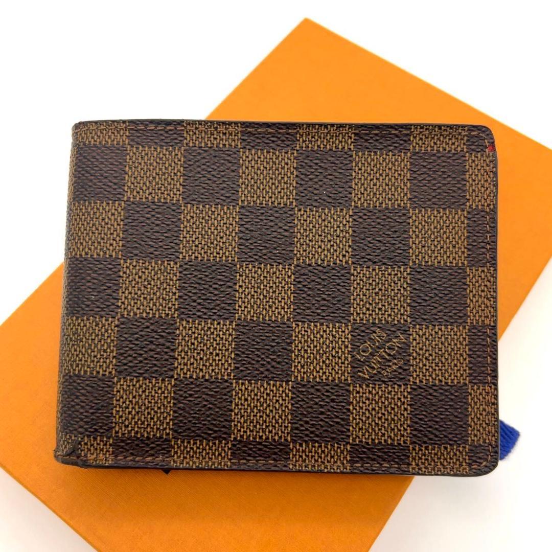 ルイヴィトン ダミエ 二つ折り財布 フロリン パスケース窓付 男女兼用