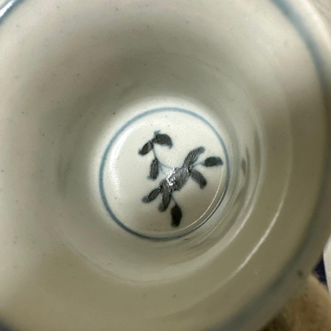 中国古玩唐物煎茶道具成化年製 染付青華 煎茶碗 四客時代物極上品 煎茶用具箱付き