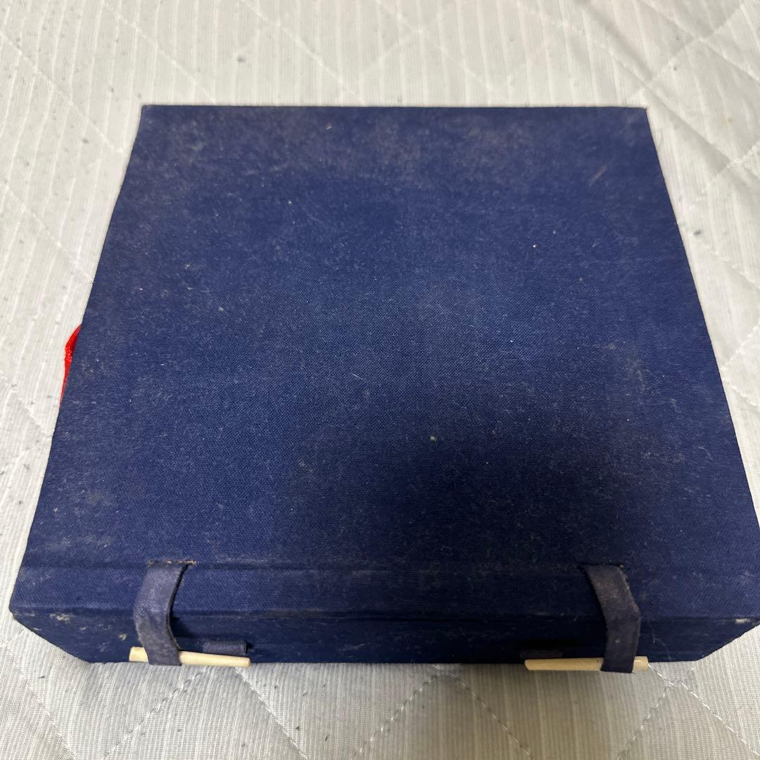 中国古玩唐物煎茶道具成化年製 染付青華 煎茶碗 四客時代物極上品 煎茶用具箱付き