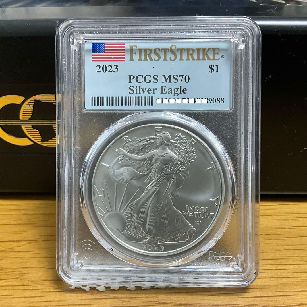 【新品】Silver Eagle イーグル銀貨2023 PCGS MS70