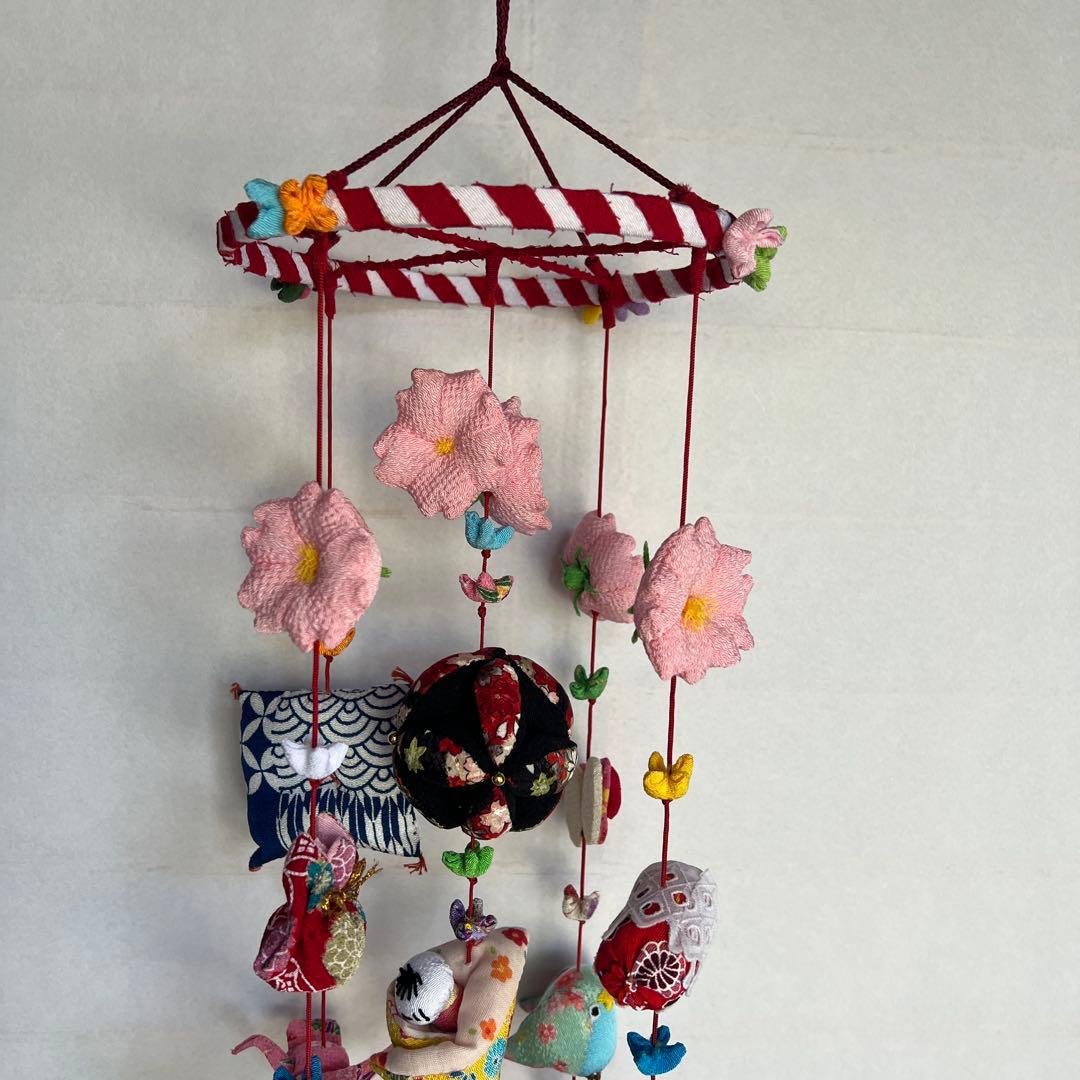 ちりめん吊るし飾り　　三月　（雛飾り）