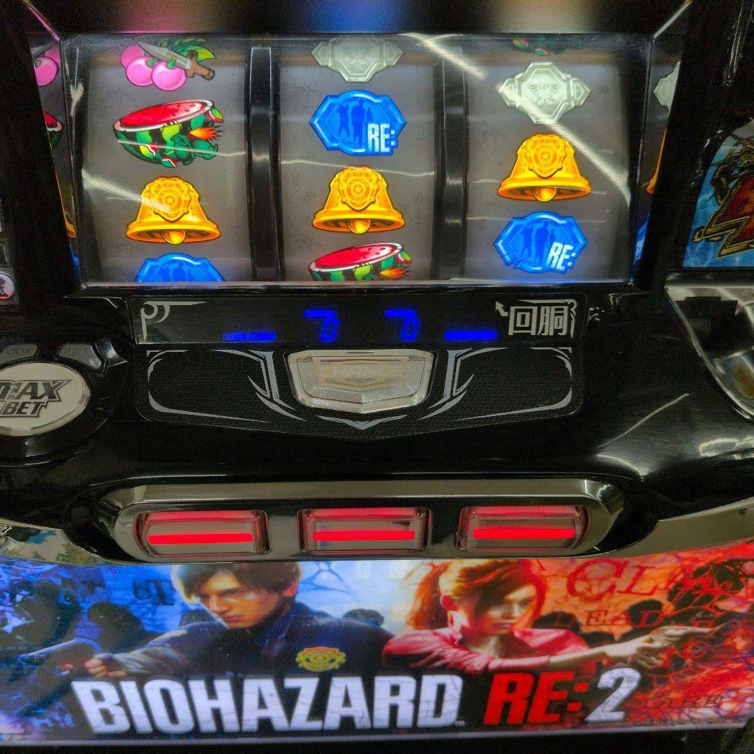 パチスロ実機　バイオハザード RE:2 不要機付　送料無料