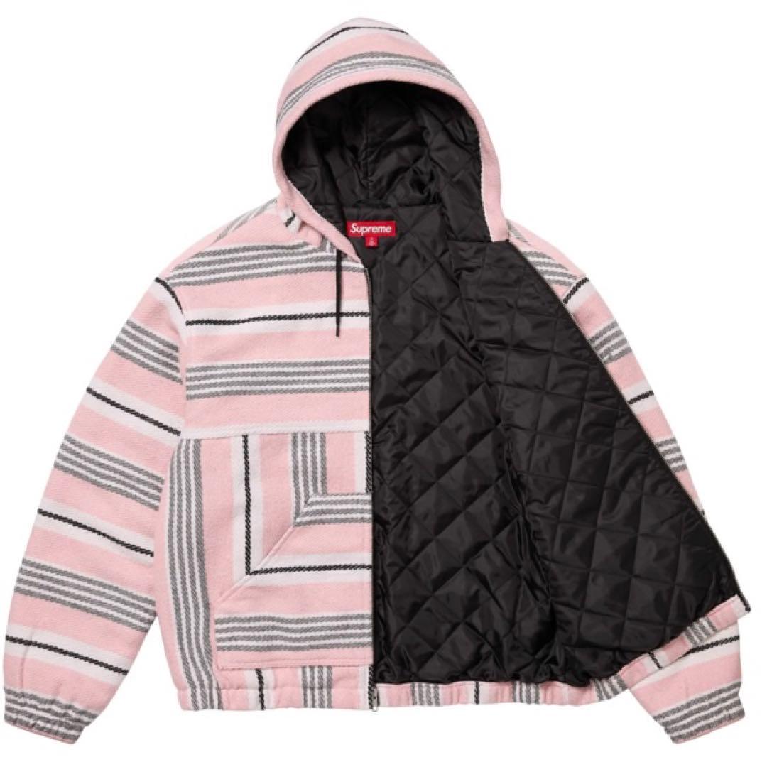 ジャケット・アウター supreme Woven Stripe Hooded Jacket