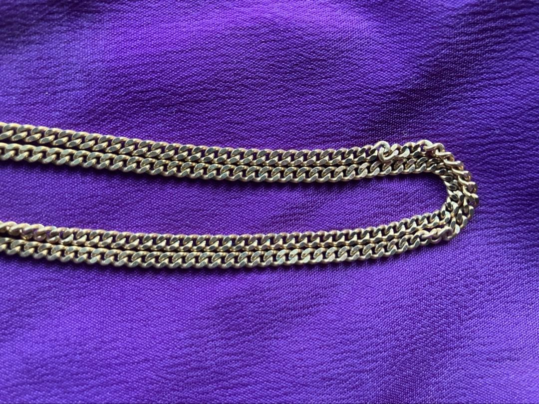 18金　ネックレス　幅約2.4ミリ　中古品　1点