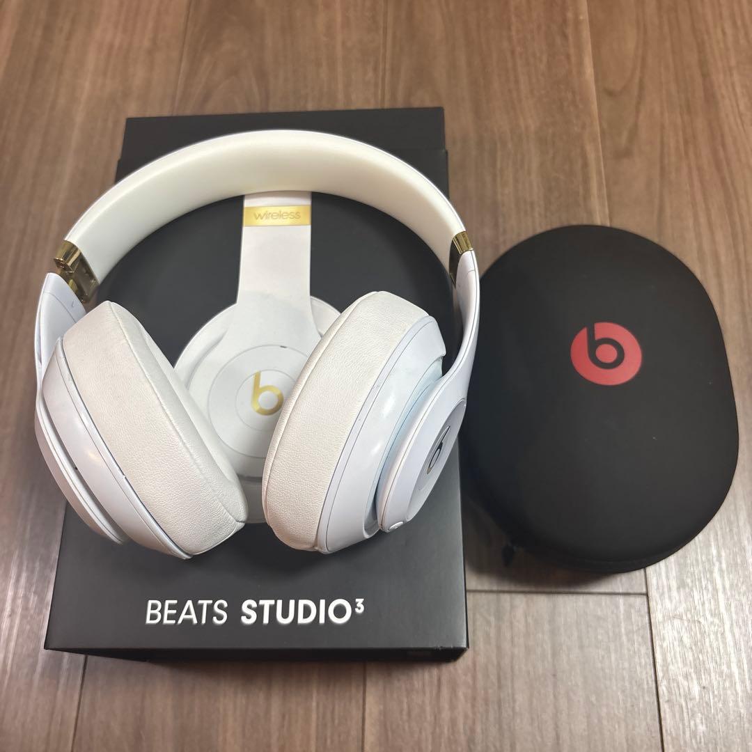 BEATS STUDIO3 ワイヤレスヘッドホン ホワイト ケース付 稼働確認済