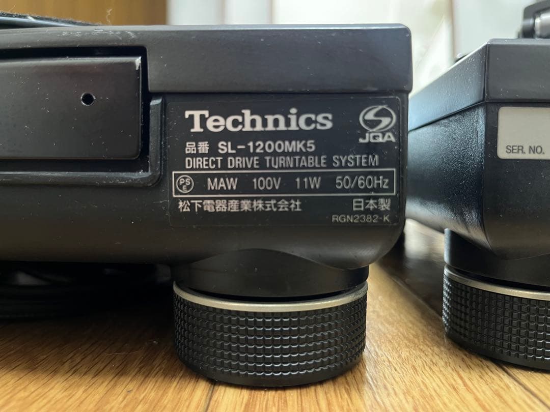 Technics SL-1200MK5 ターンテーブル 2台+ミキサー