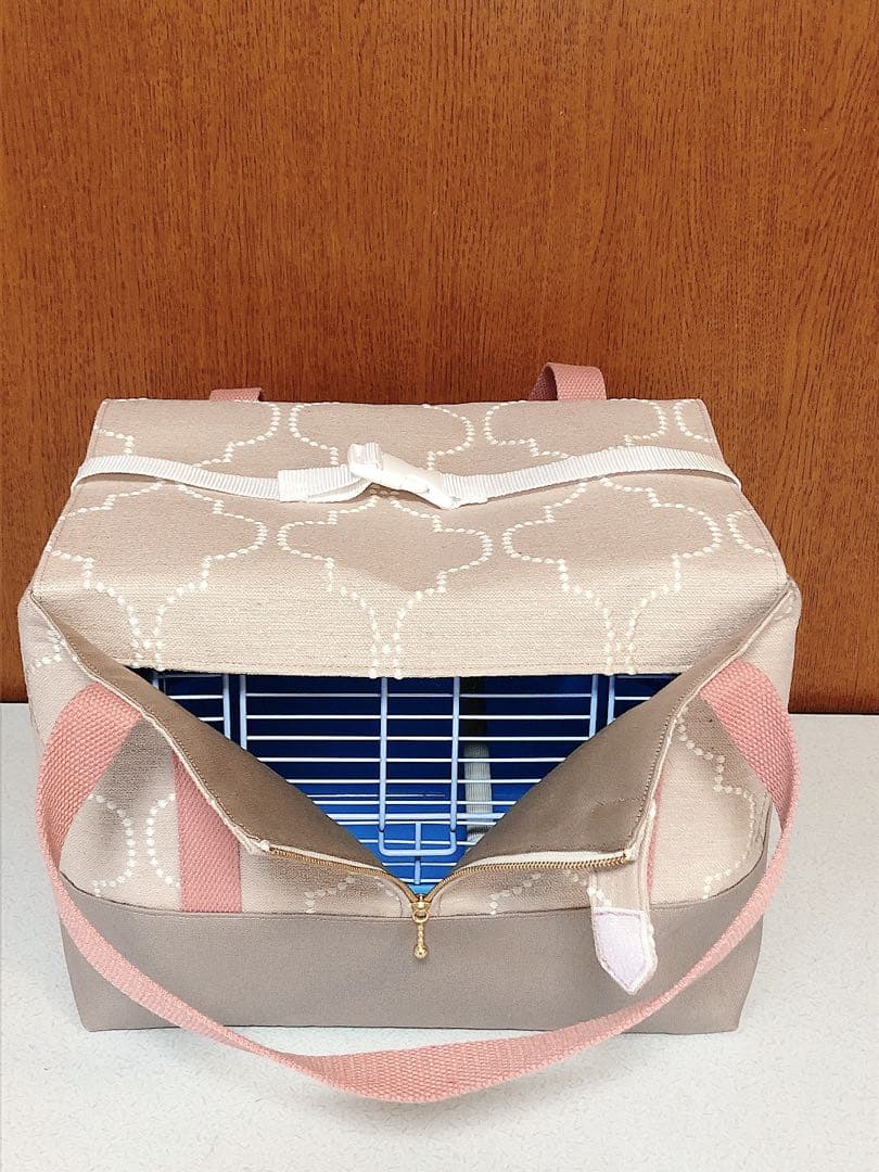 体調不良時の通院に便利　遮光鳥かごキャリーバッグ　災害避難用としても