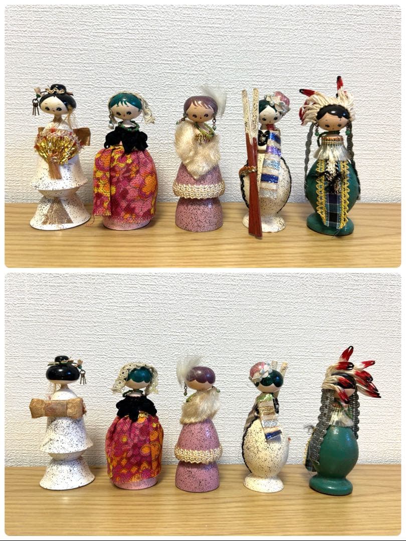 世界風俗こけし 千趣会 民族衣装 万博 ビンテージ 38体