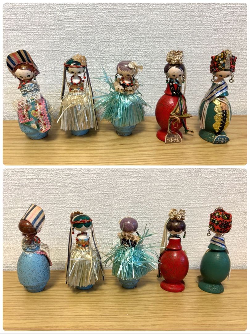 世界風俗こけし 千趣会 民族衣装 万博 ビンテージ 38体