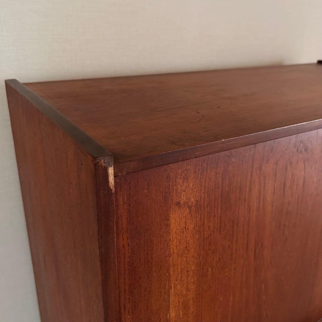 【希少】英国ヴィンテージ チーク材 ライティングビューロー1960s