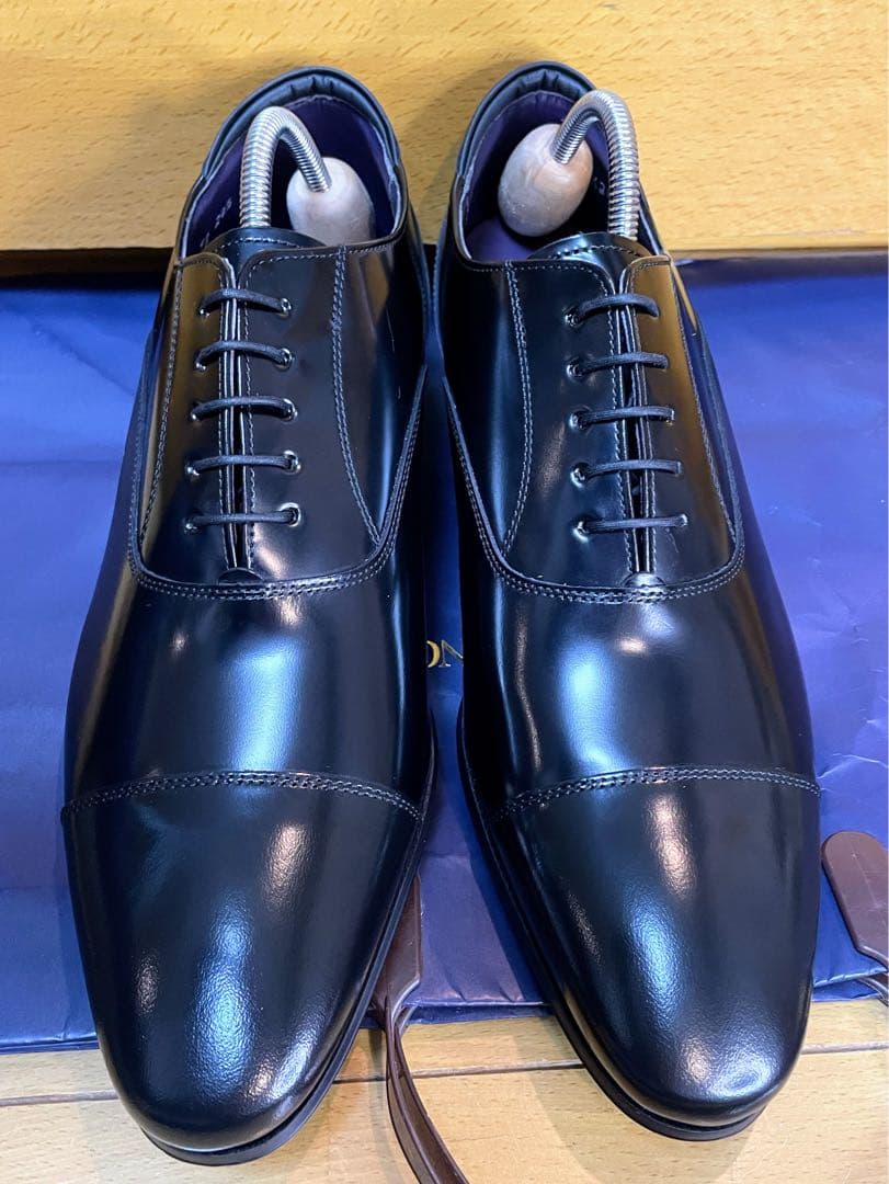 【りーま様】リーガルストレートチップビジネスシューズスクラッチタフレザー24.5