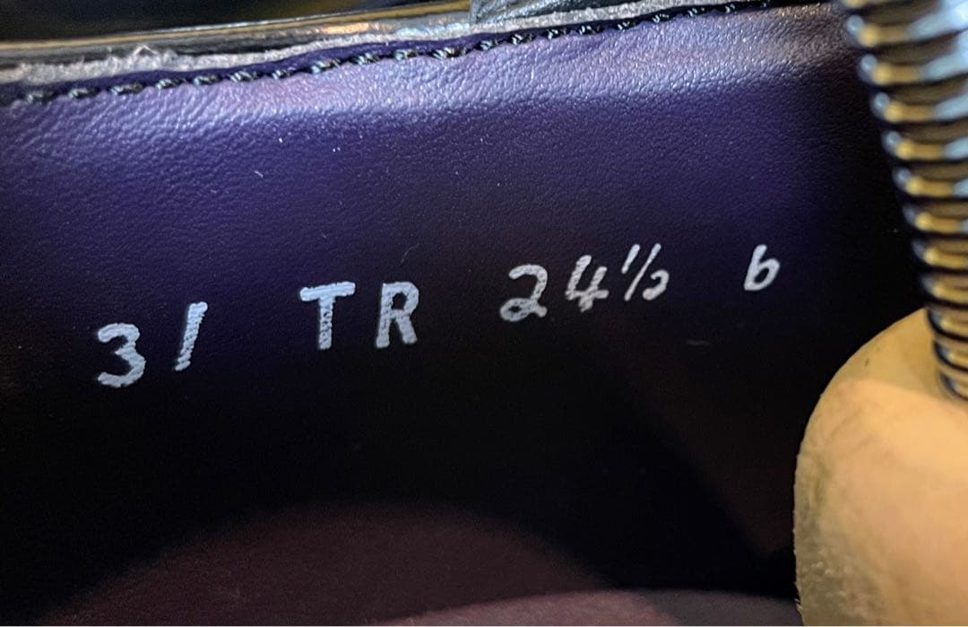 【りーま様】リーガルストレートチップビジネスシューズスクラッチタフレザー24.5