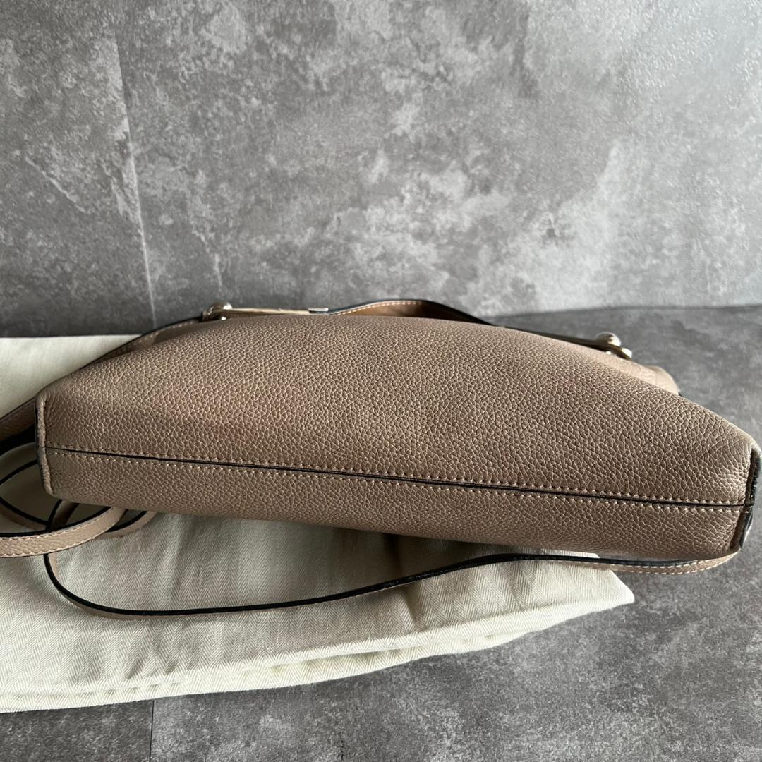 ⭐️ロエベ⭐️ 2WAY レザー クラッチバッグ ベージュ メタルバー
