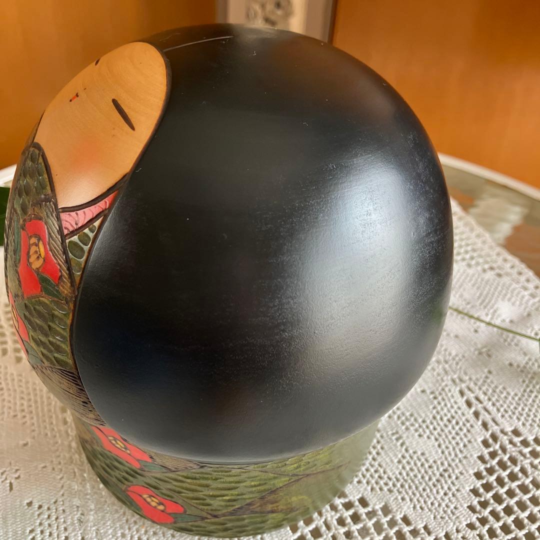 富所ふみを作　内閣総理大臣賞作家　創作こけし　木彫彩色 木人形 伝統工芸