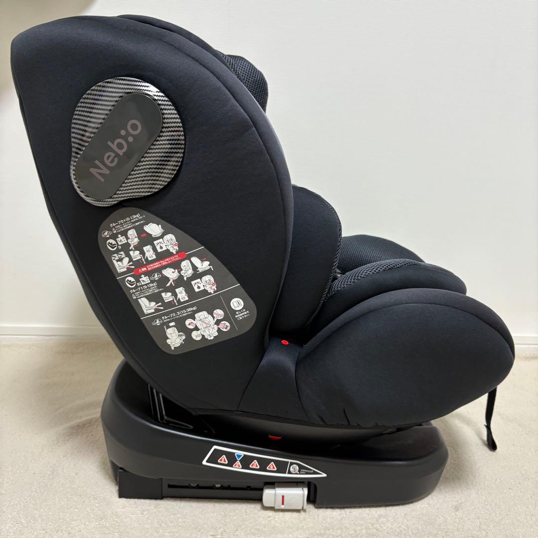 美品✨　ネビオ　nebio ターンピット　ISOFIX　ブラック　新生児　11歳
