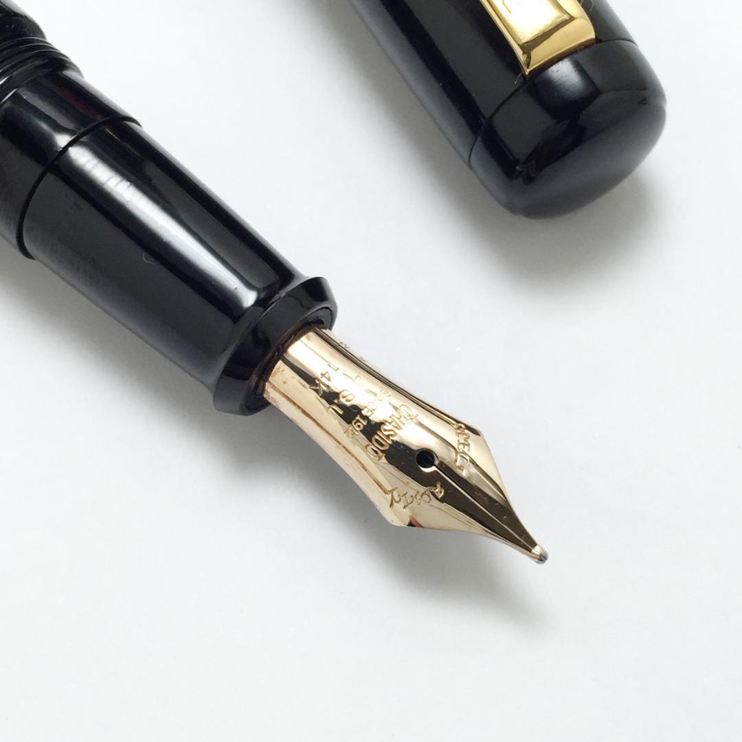 美品 大橋堂 OHASIDOU 14K J.S.U 軟中字 尻細モデル 希少