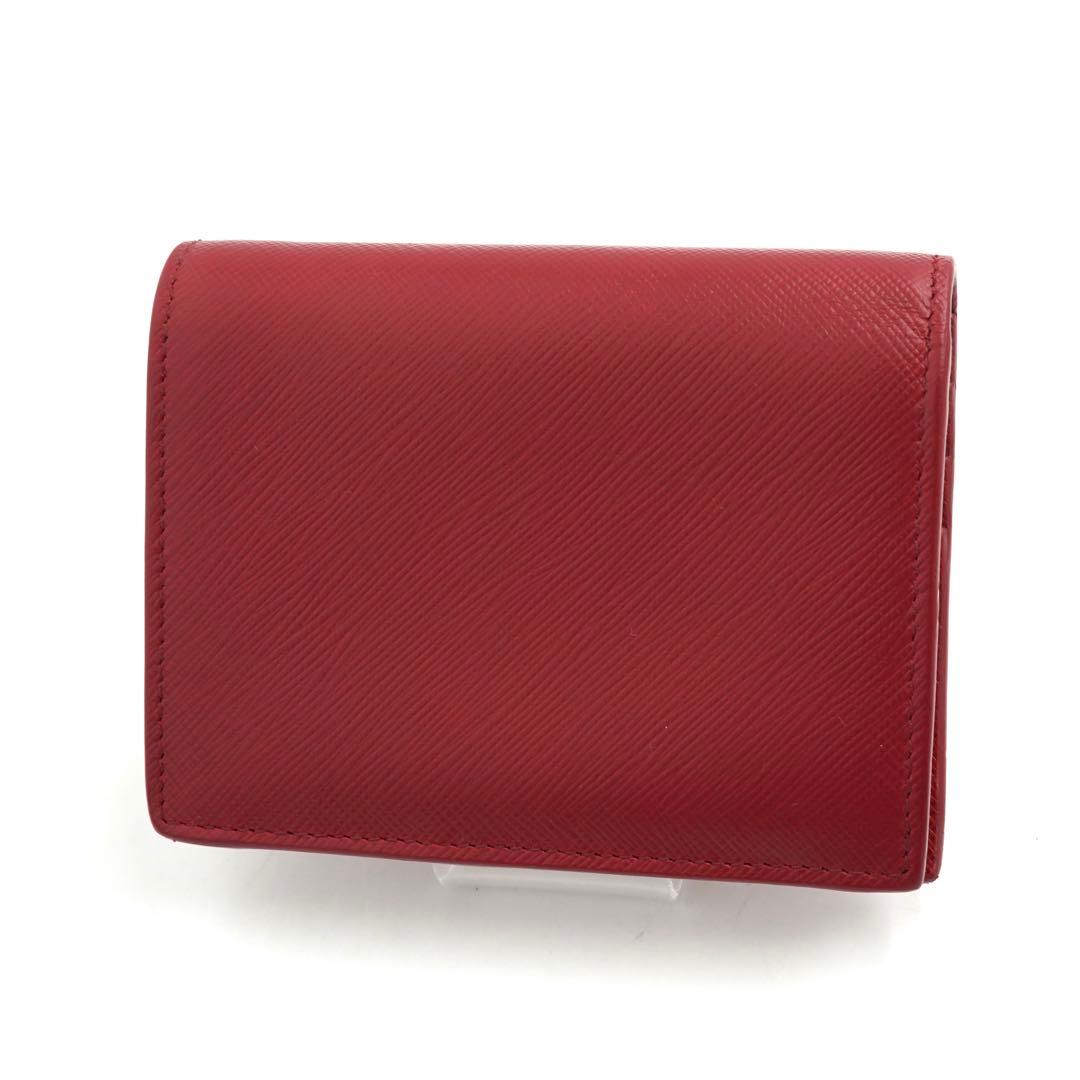 ✨未使用に近い✨　PRADA ミニ財布　サフィアーノレザー　サフィアーノ　レッド