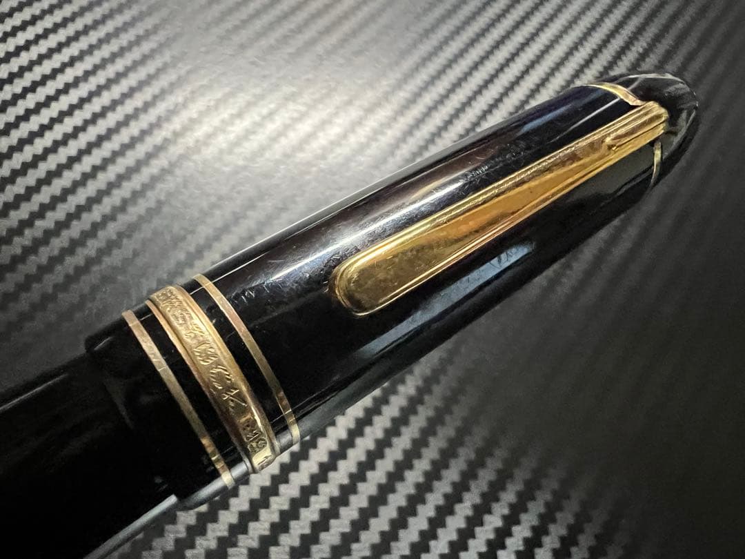 モンブラン 美品 149 万年筆 14C 中白 EF