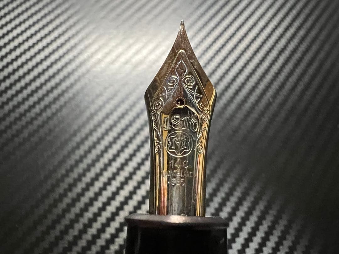 モンブラン 美品 149 万年筆 14C 中白 EF