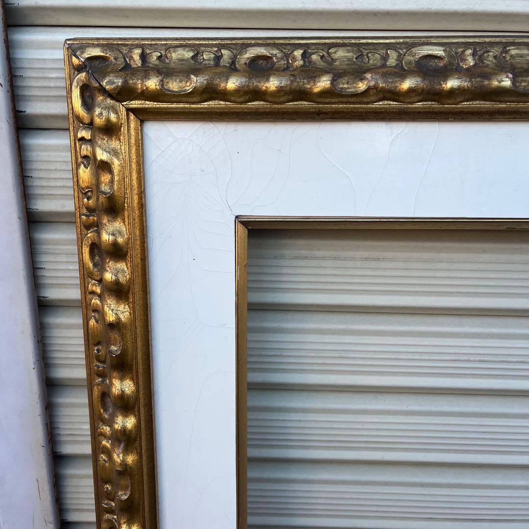 P50号 額縁 大型 ゴールド装飾 油彩用 アンティーク調 絵画フレーム