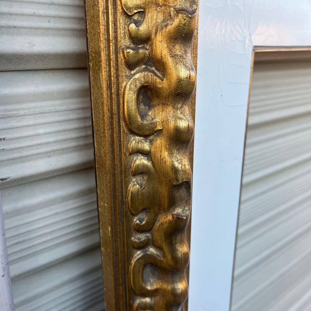 P50号 額縁 大型 ゴールド装飾 油彩用 アンティーク調 絵画フレーム