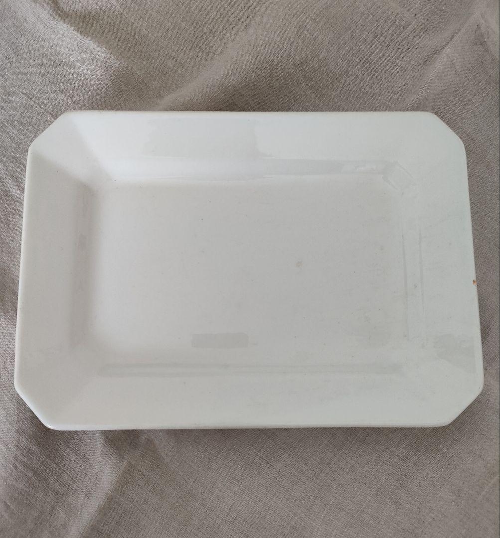 フランスアンティーク　LUNEVILLスクエアプレート