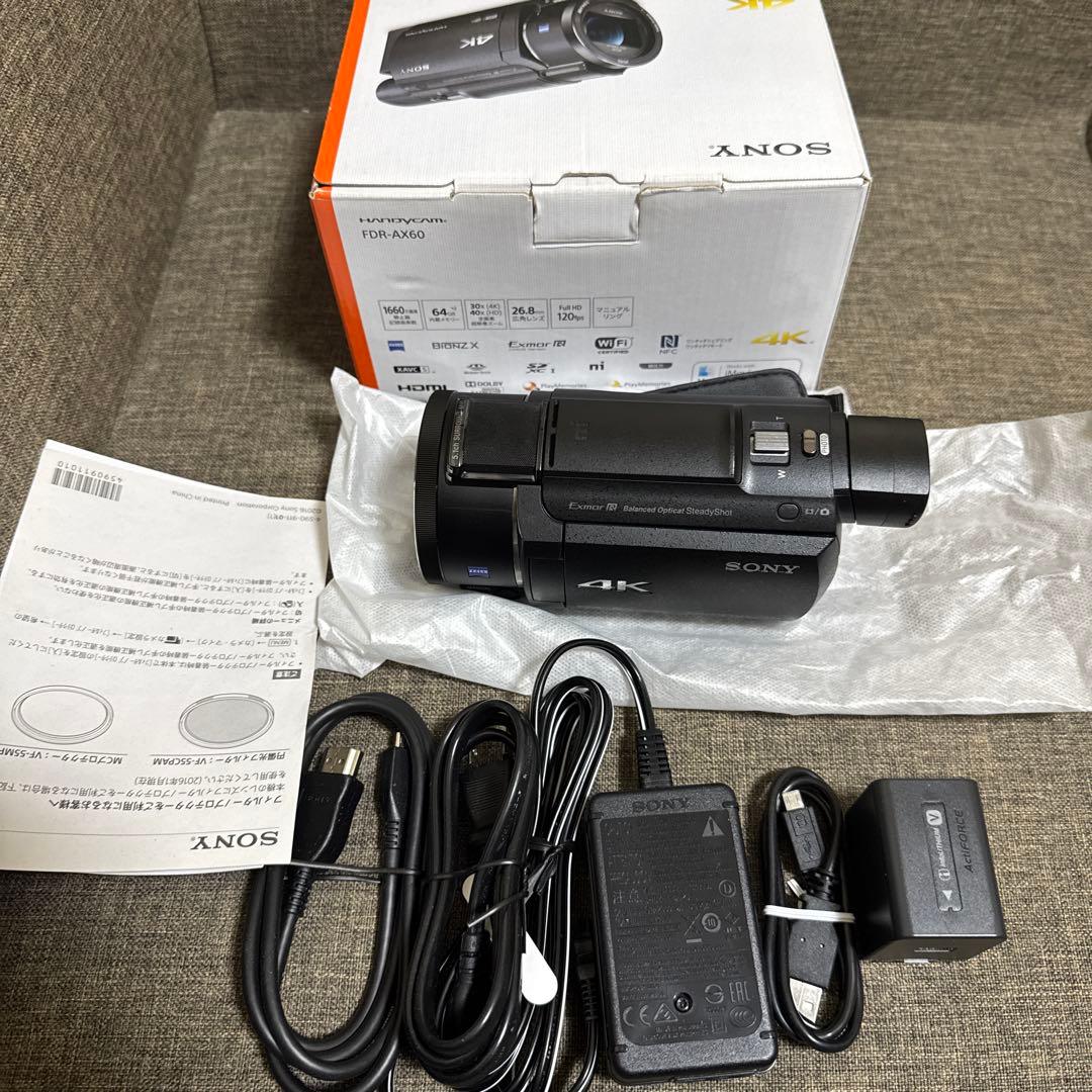 【店頭展示品】SONY FDR-AX60 ブラック ビデオカメラ