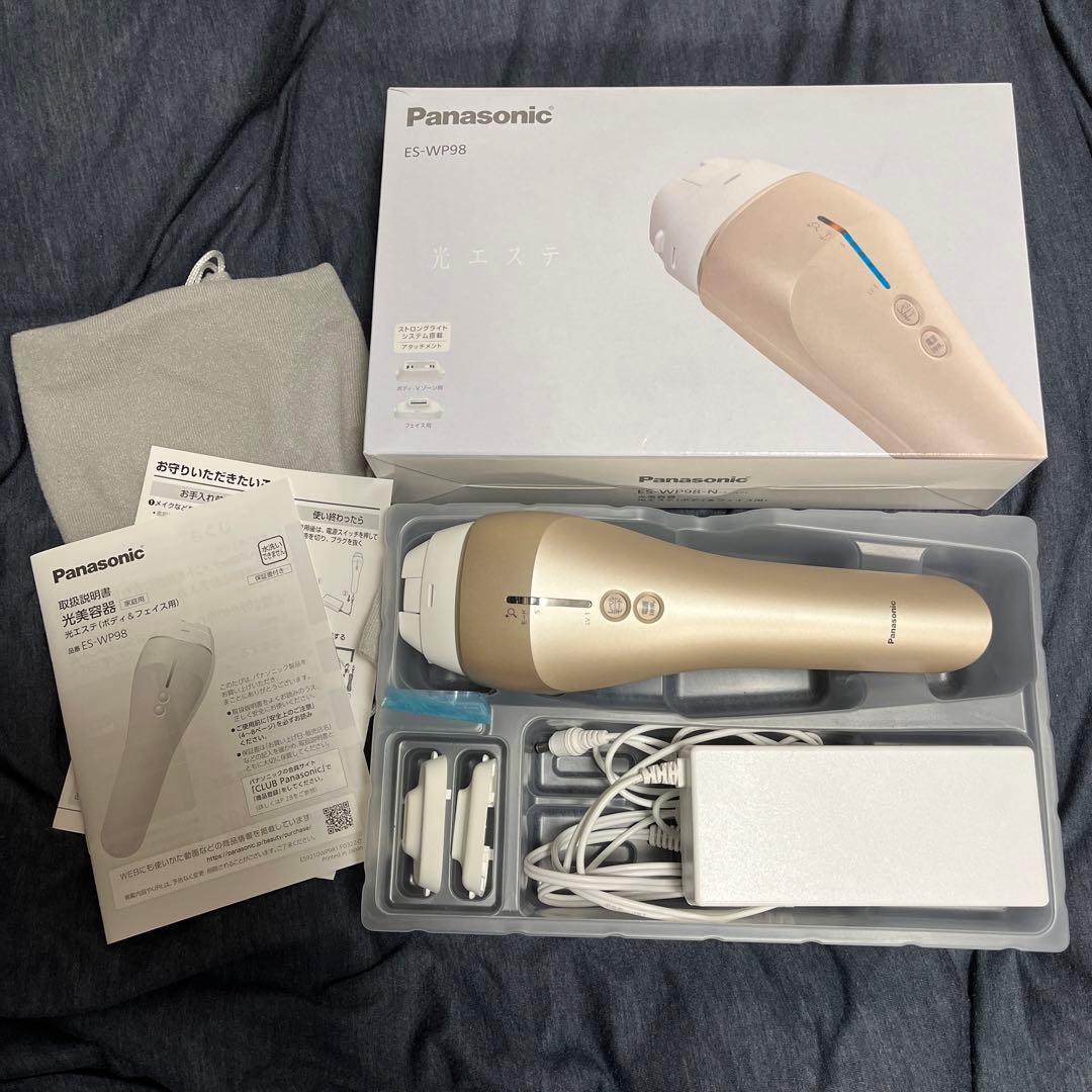 Panasonic 光エステ脱毛器 ゴールドES-WP98-N