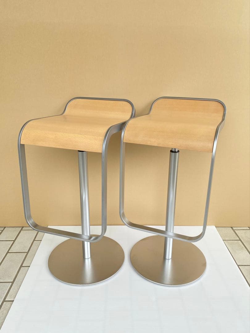 ラパルマ　LEM ２脚セット　昇降式 ハイスツール カウンターチェア