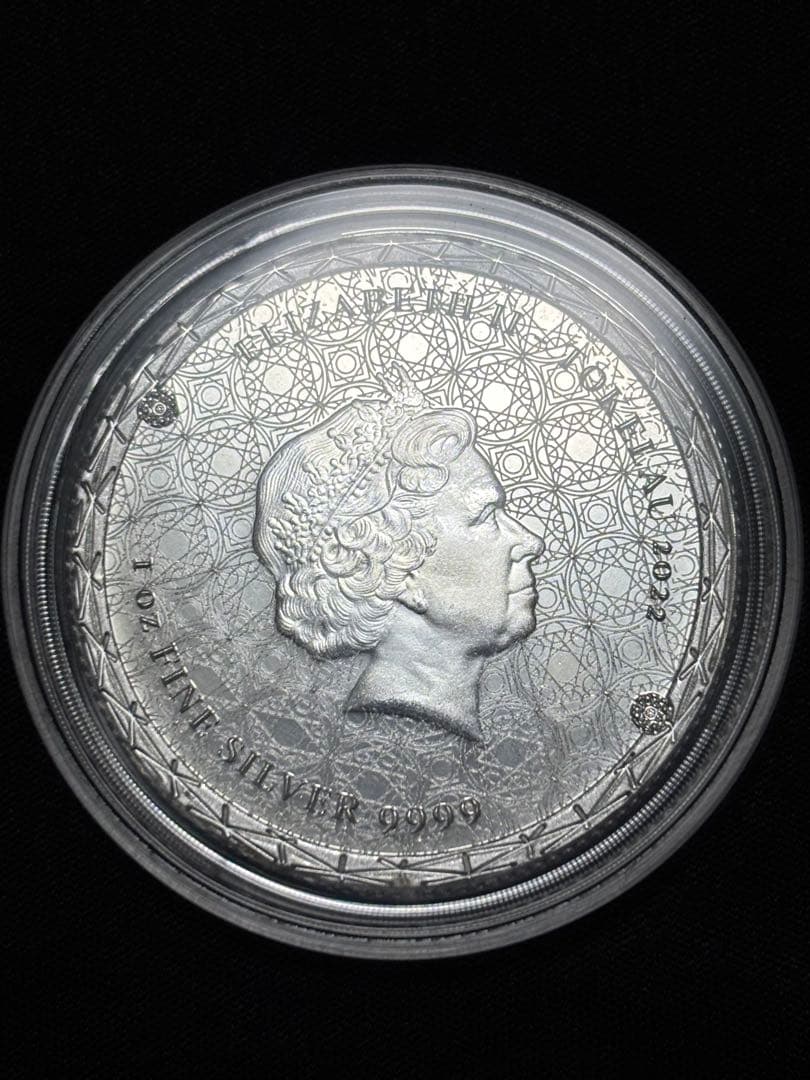 純銀99.99% 1オンス銀貨 トケラウ「均衡・イクイリブリアム」ケース付