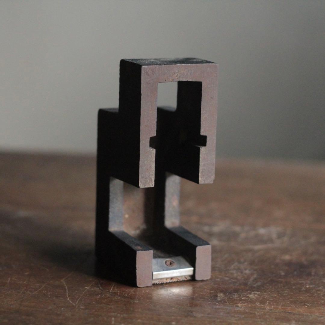 ニチバン 鉄製 テープカッター 昭和レトロ 古道具 アンティーク オブジェ