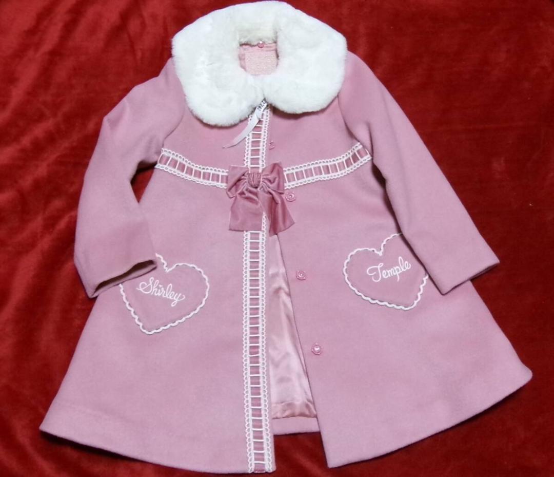 ♥キキ様♥️シャーリーテンプル♥リボンウールコート&デニムパンツ♥120♥