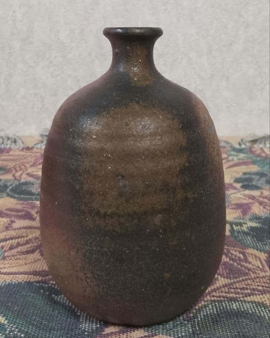 人間国宝 山本陶秀 備前徳利 共箱 栞 保証品