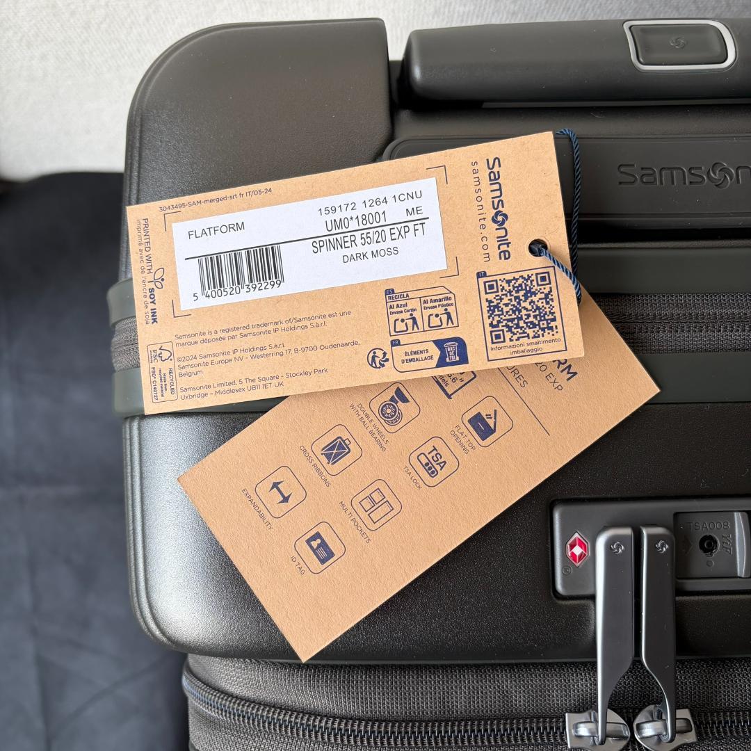 サムソナイト キャリーケース フラットフォーム スピナー55 エキスパンダブル