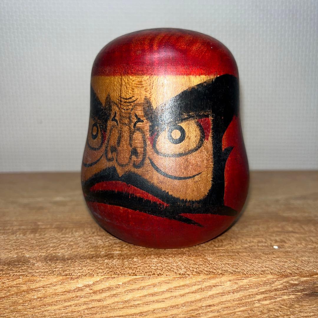 ⭕️名工　盛秀太郎　ダルマこけし　伝統こけし　津軽系　温湯こけし　美品