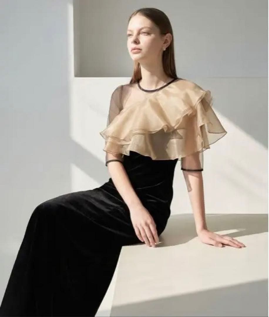 【kurumi】【LEJA】アシンメトリーティアードフリル3WAY