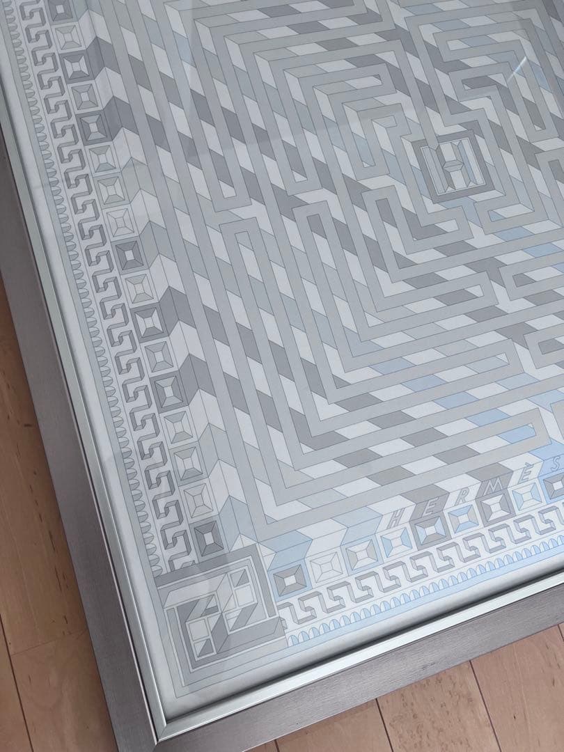 エルメス　スカーフ　額装2