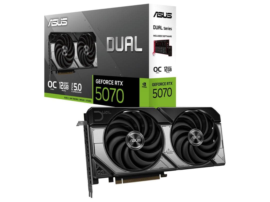 ASUS グラフィックボード RTX5070-012G 未使用