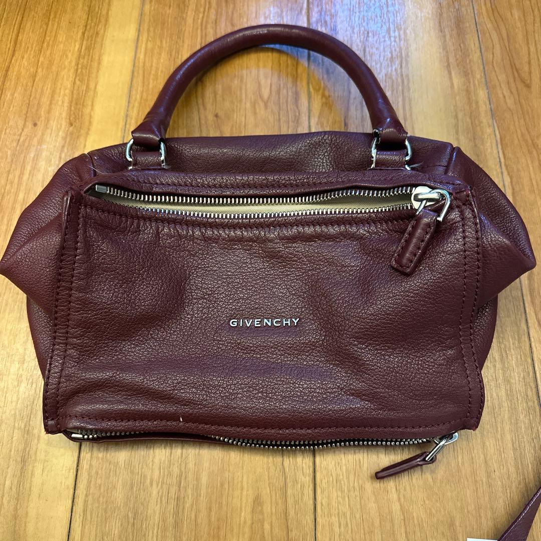 AkOさま　GIVENCHY ハンドバッグ ショルダー パンドラ ボルドー