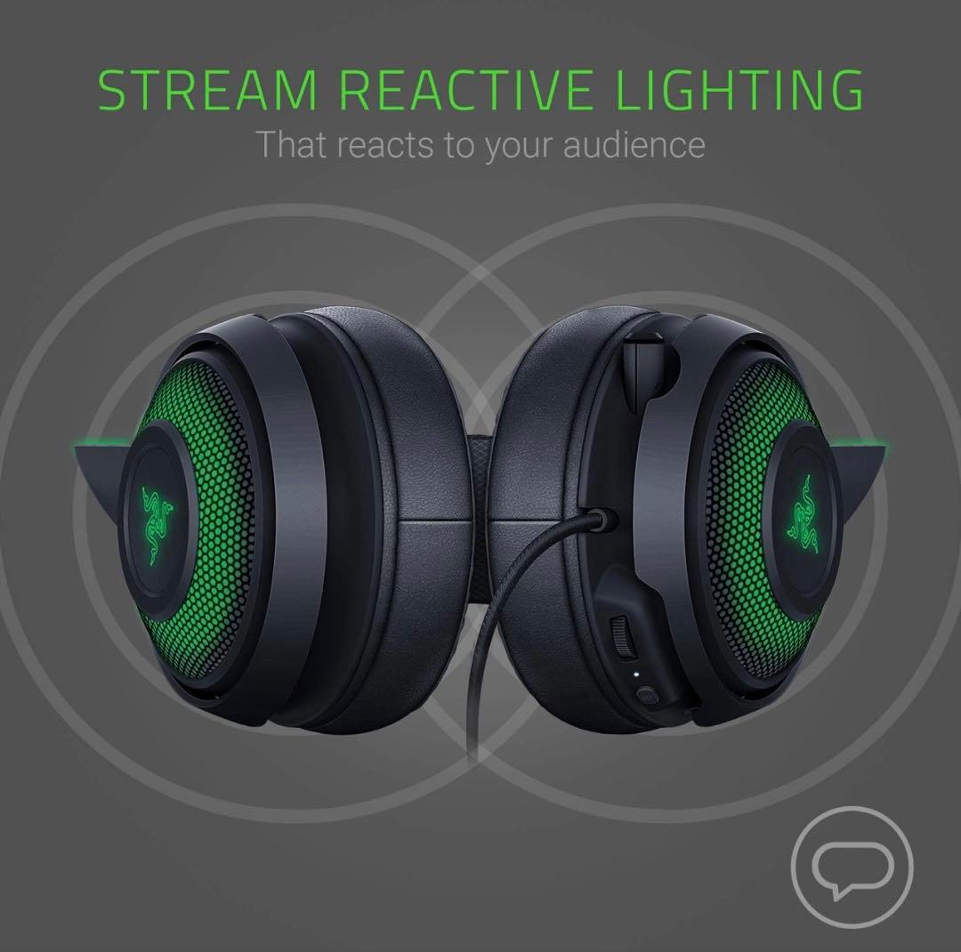 Razer Kraken Kitty Black ゲーミングヘッドセット
