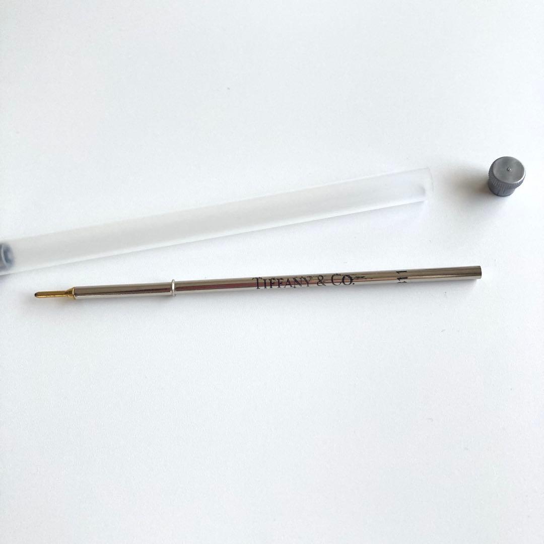 美品【正規品替芯付】 Tiffany&Co. ボールペン リボン ティファニー