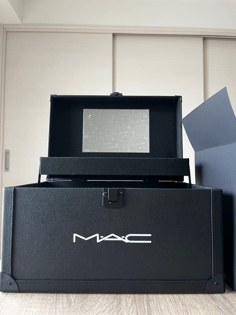 MAC ミラー付き収納ボックス 黒