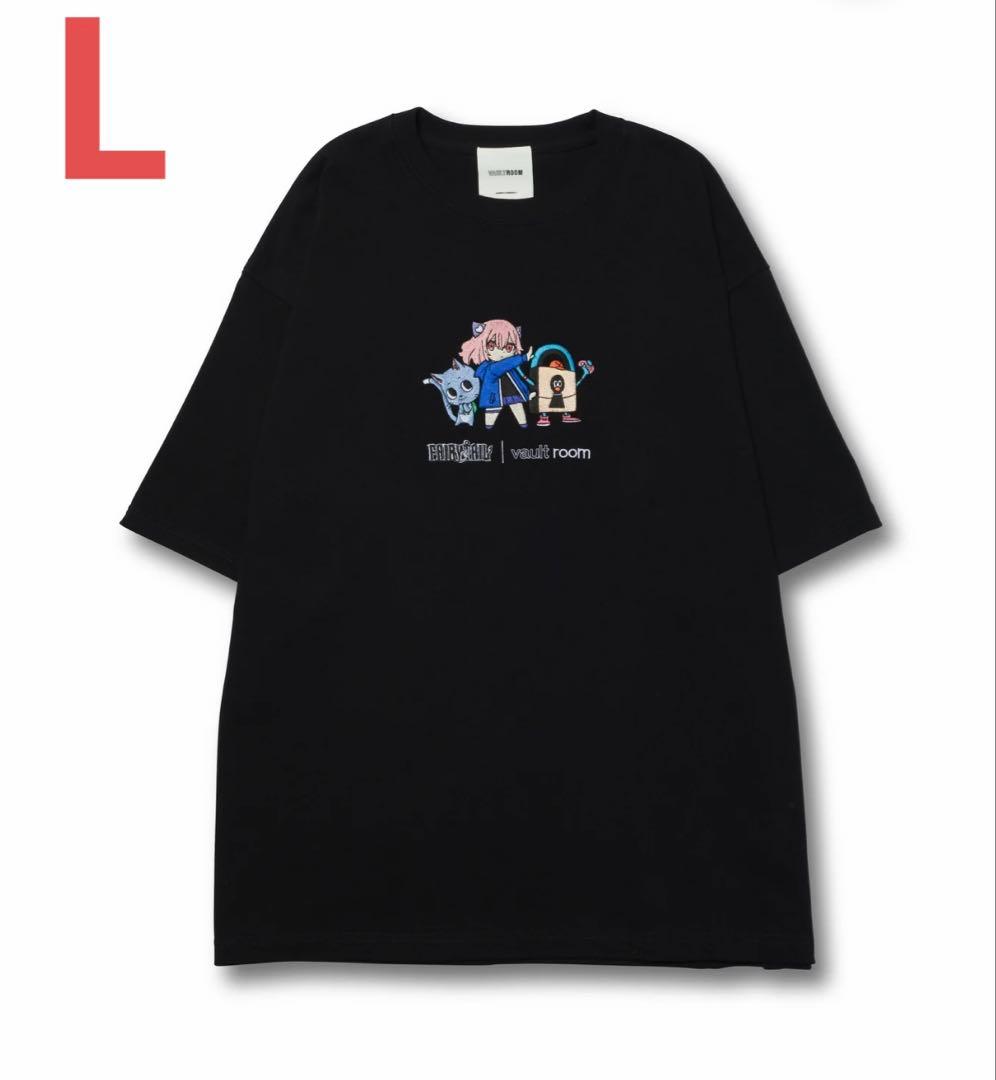 VR × nqrse × HAPPY TEE / BLACK Lサイズ 黒
