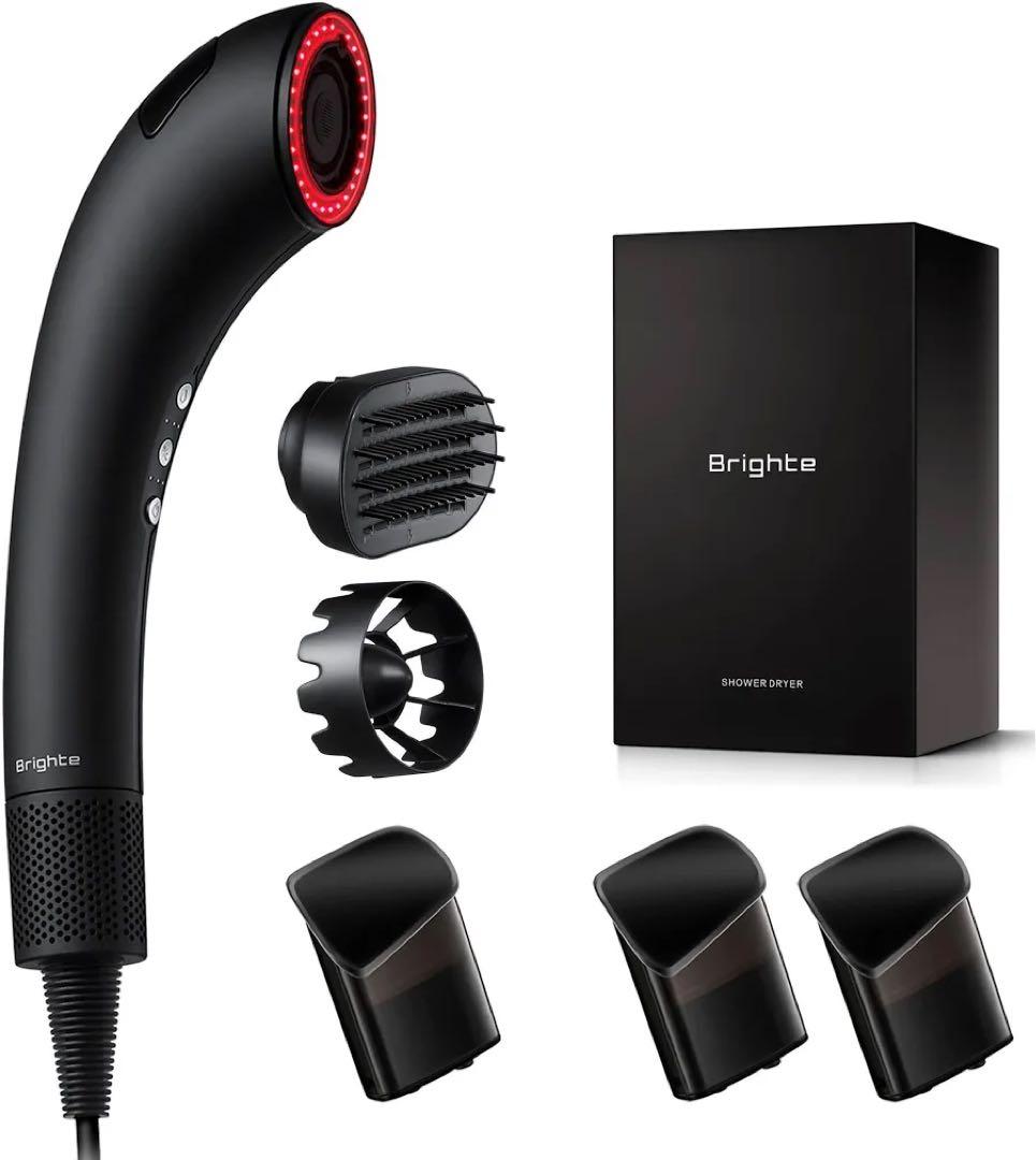 brightシャワードライヤー　エレキコームセット