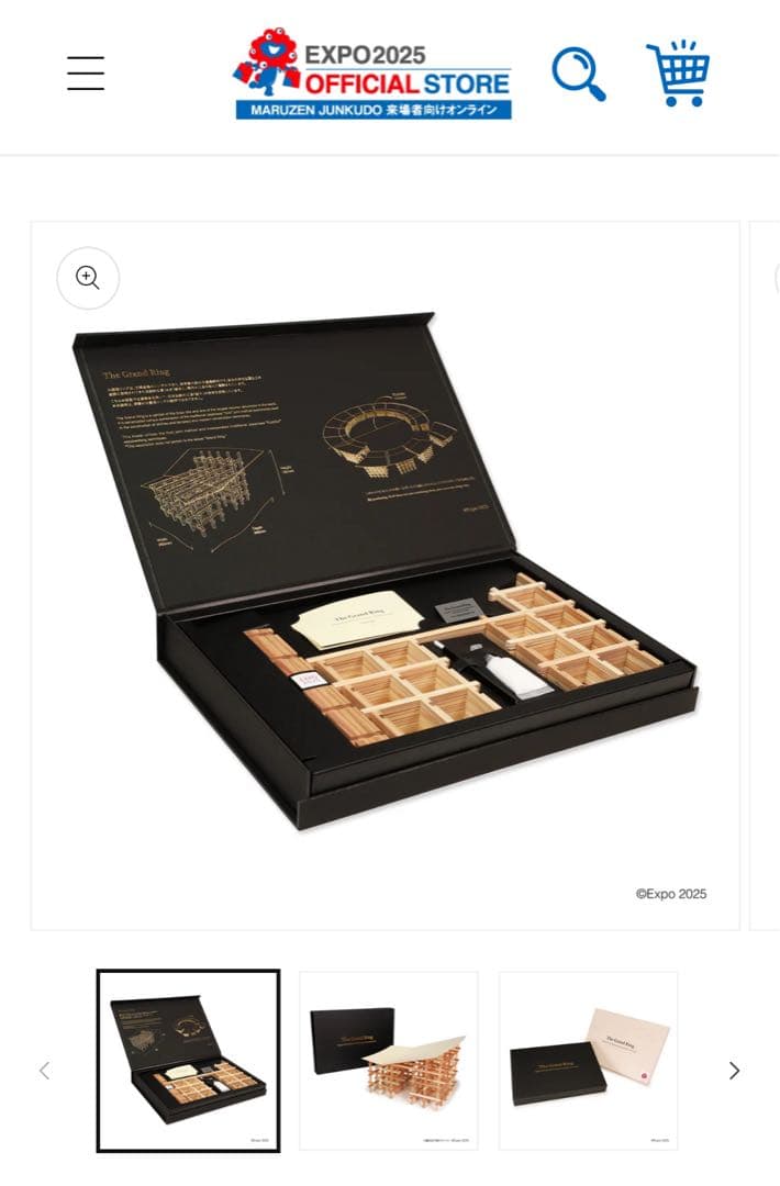 万博　大屋根リング模型　木製工作キット