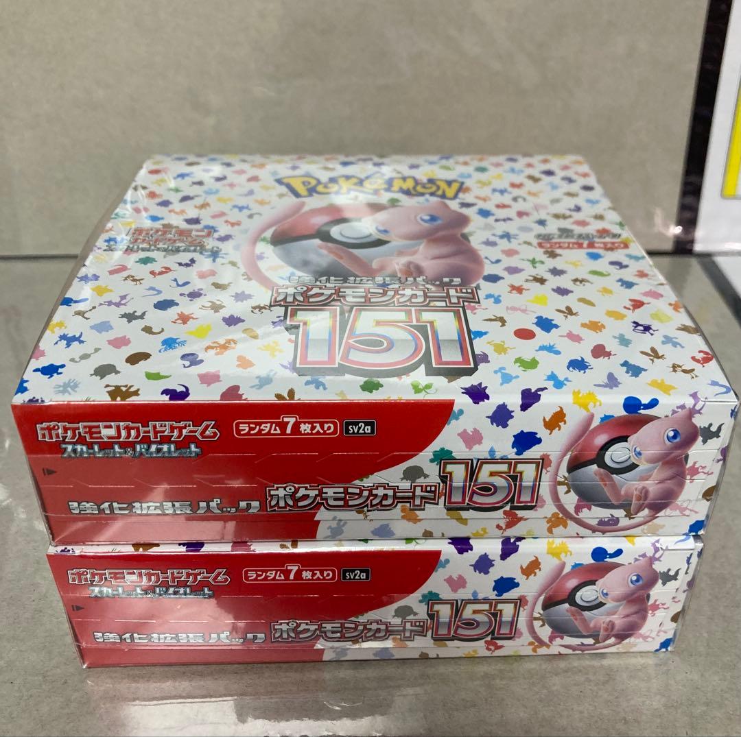 ポケモンカード151 BOX シュリンク付き未開封　 2BOX
