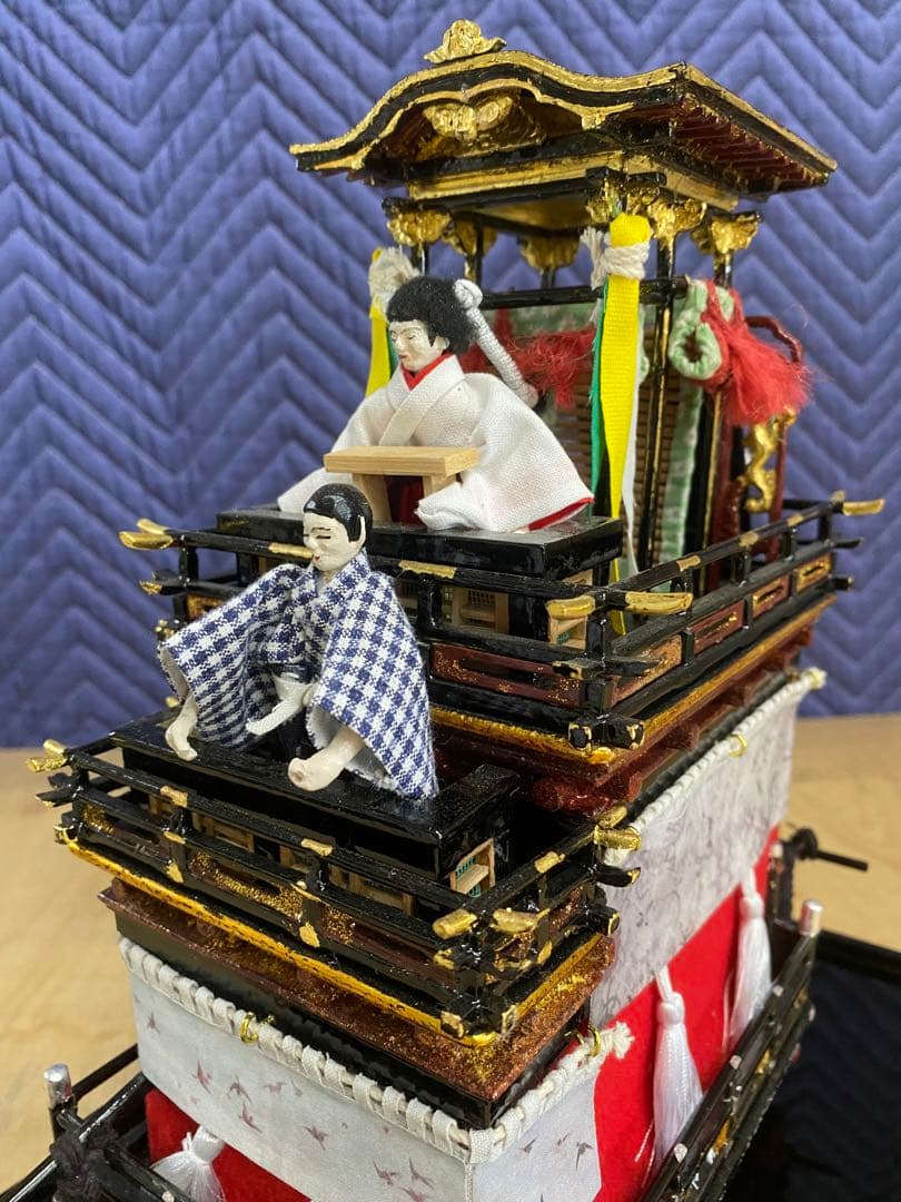 ユネスコ無形文化遺産登録　岐阜県大垣市の大垣まつりの山車のミニチュア1/20